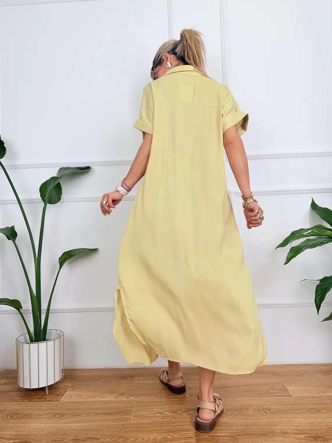 Thyra Dress Υellow 20295  3