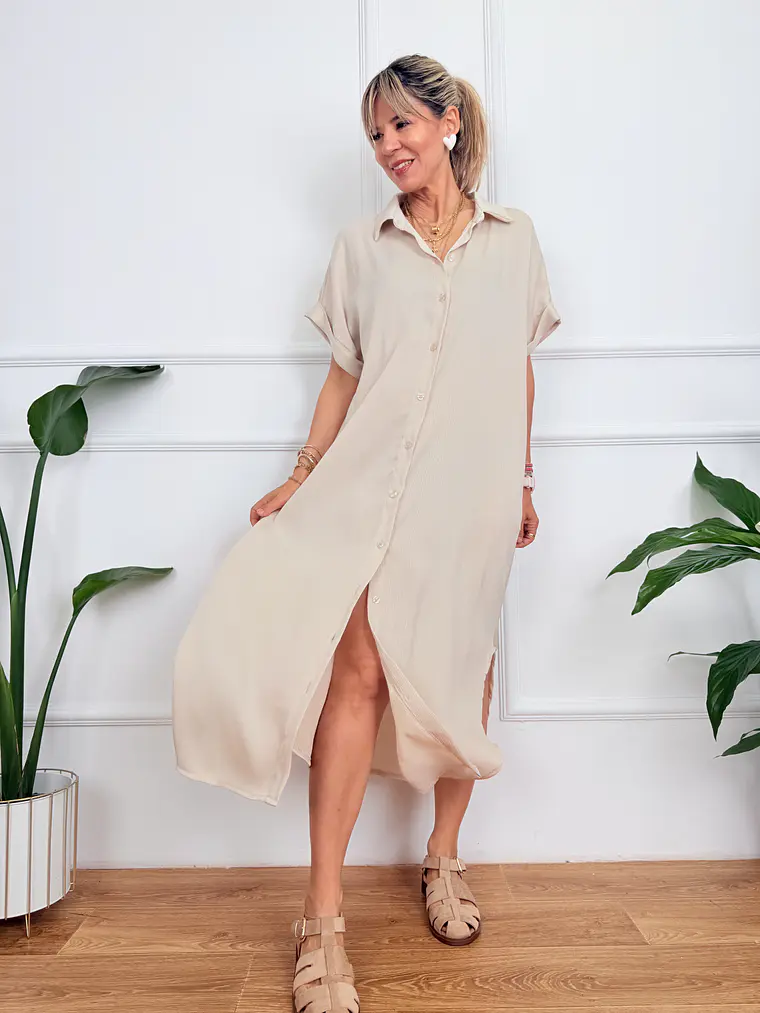 Thyra Dress Sand 20295 1