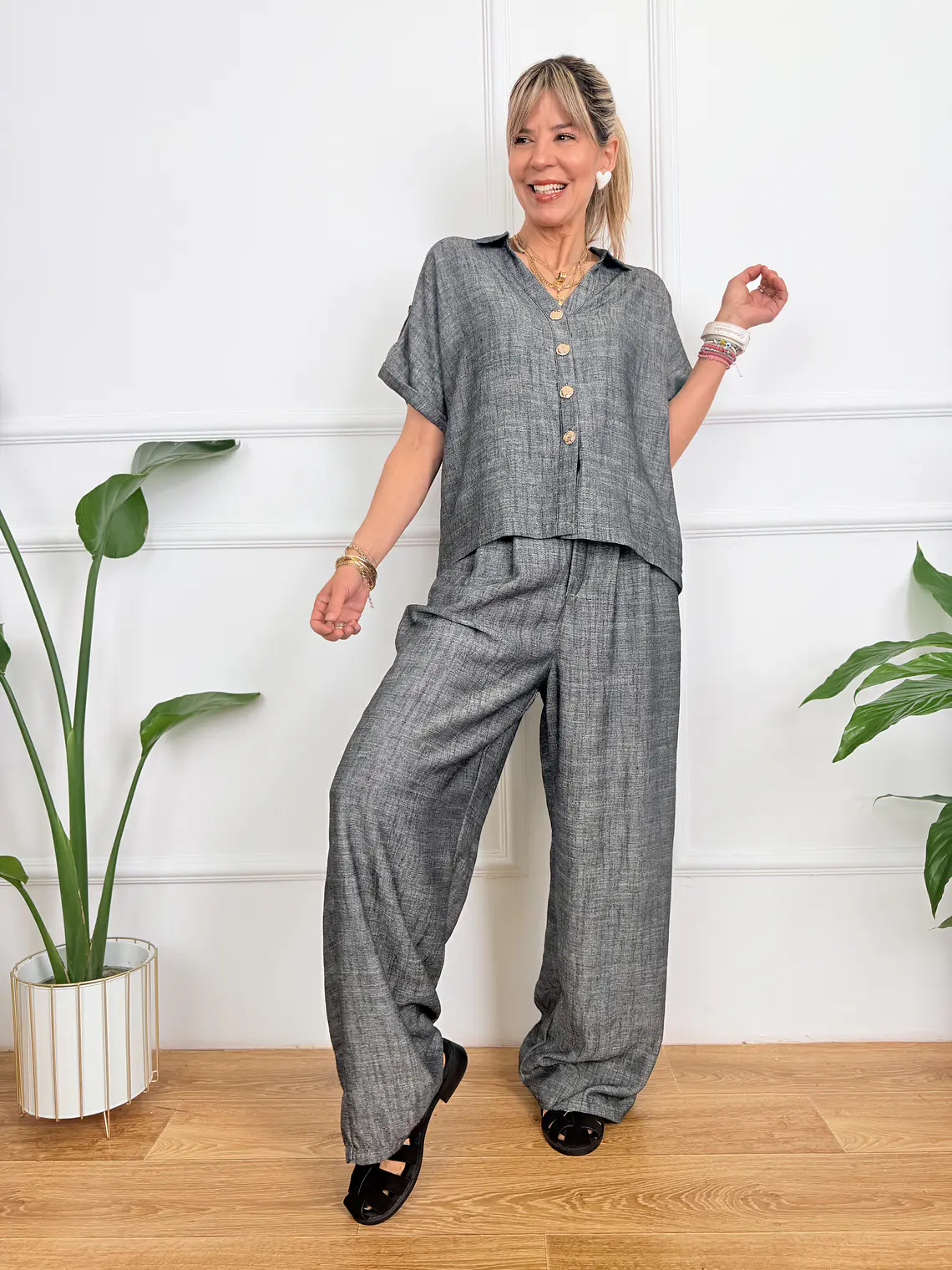 Silk Meadow Set 9529 Dark Grey  1