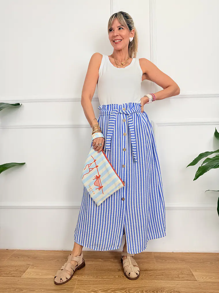 Valea Skirt Blue 8632   1