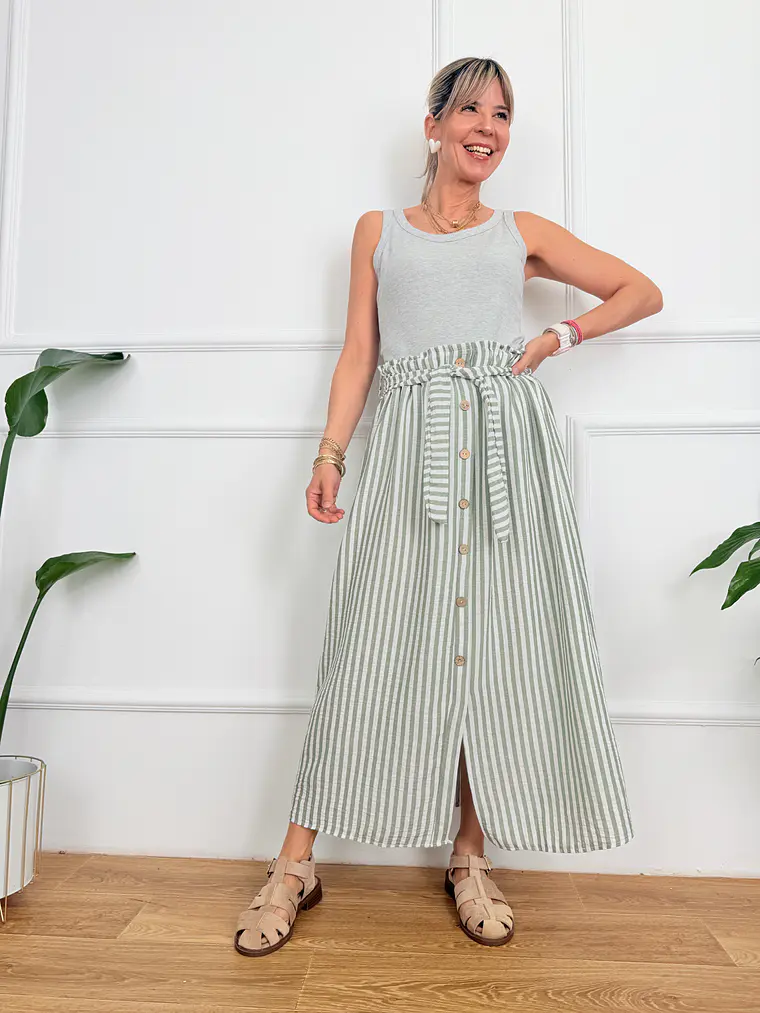 Valea Skirt Chaki 8632  1