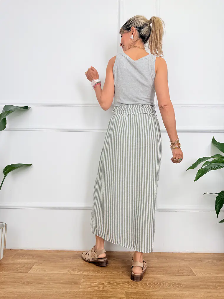 Valea Skirt Chaki 8632  3