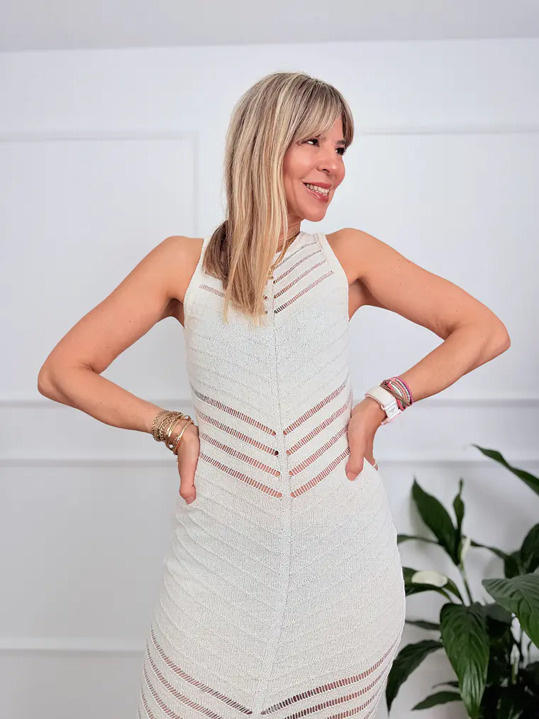 Mukoniatiko Dress Ivory 7723 4