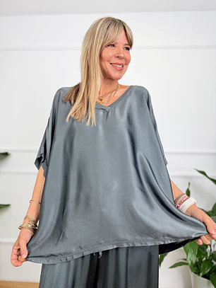 Anya Blouse Grey 80521 