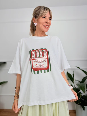Olive oil T-shirt White 3245 