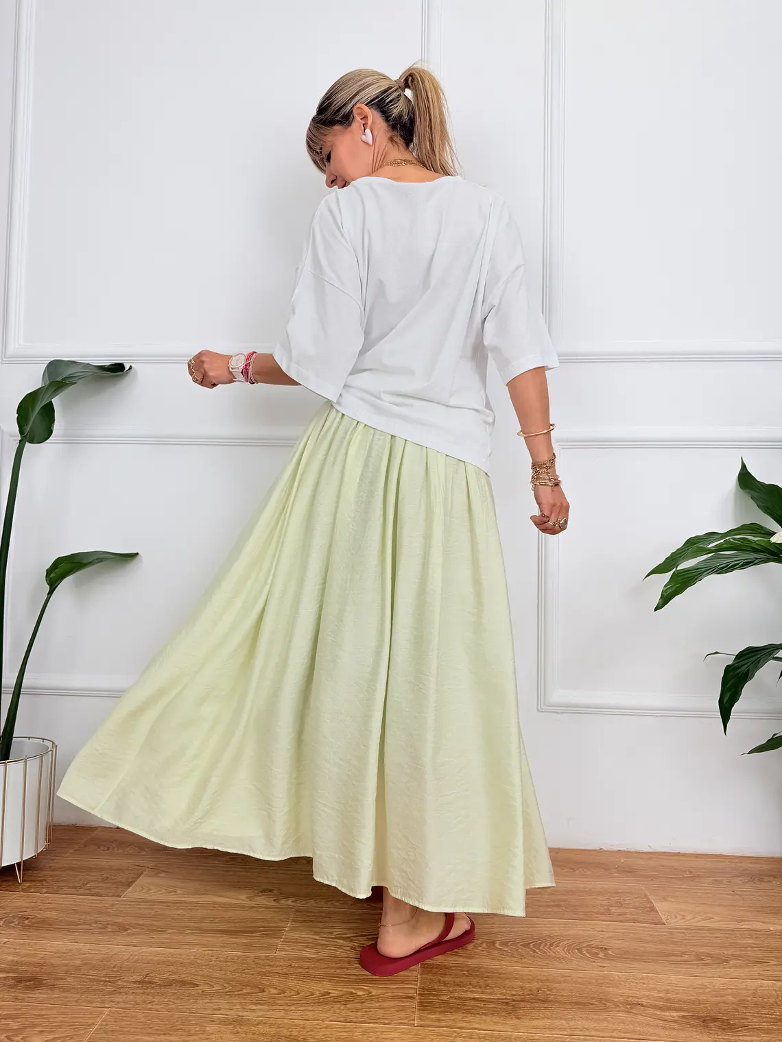 Olive oil T-shirt White 3245  3