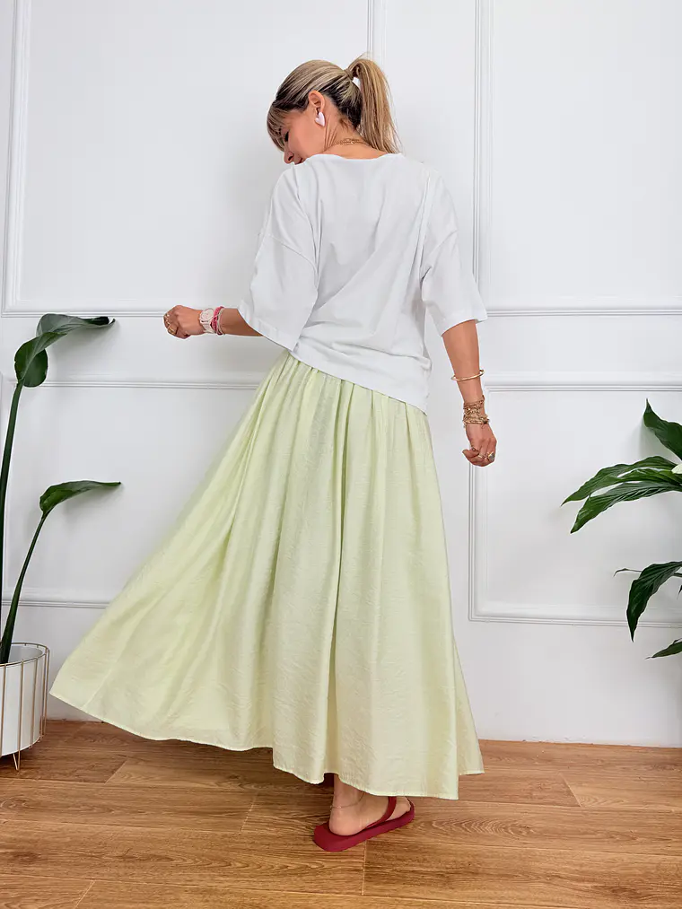 Olive oil T-shirt White 3245  3