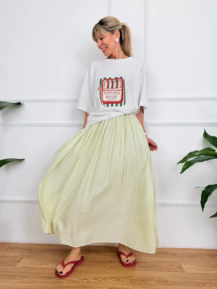 Olive oil T-shirt White 3245  2