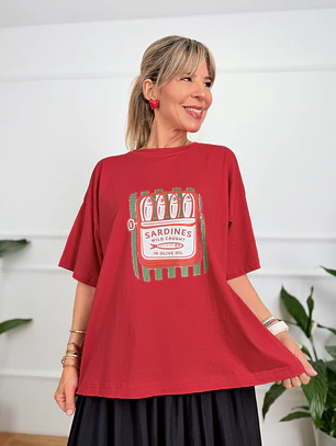 Olive oil T-shirt Red 3245 