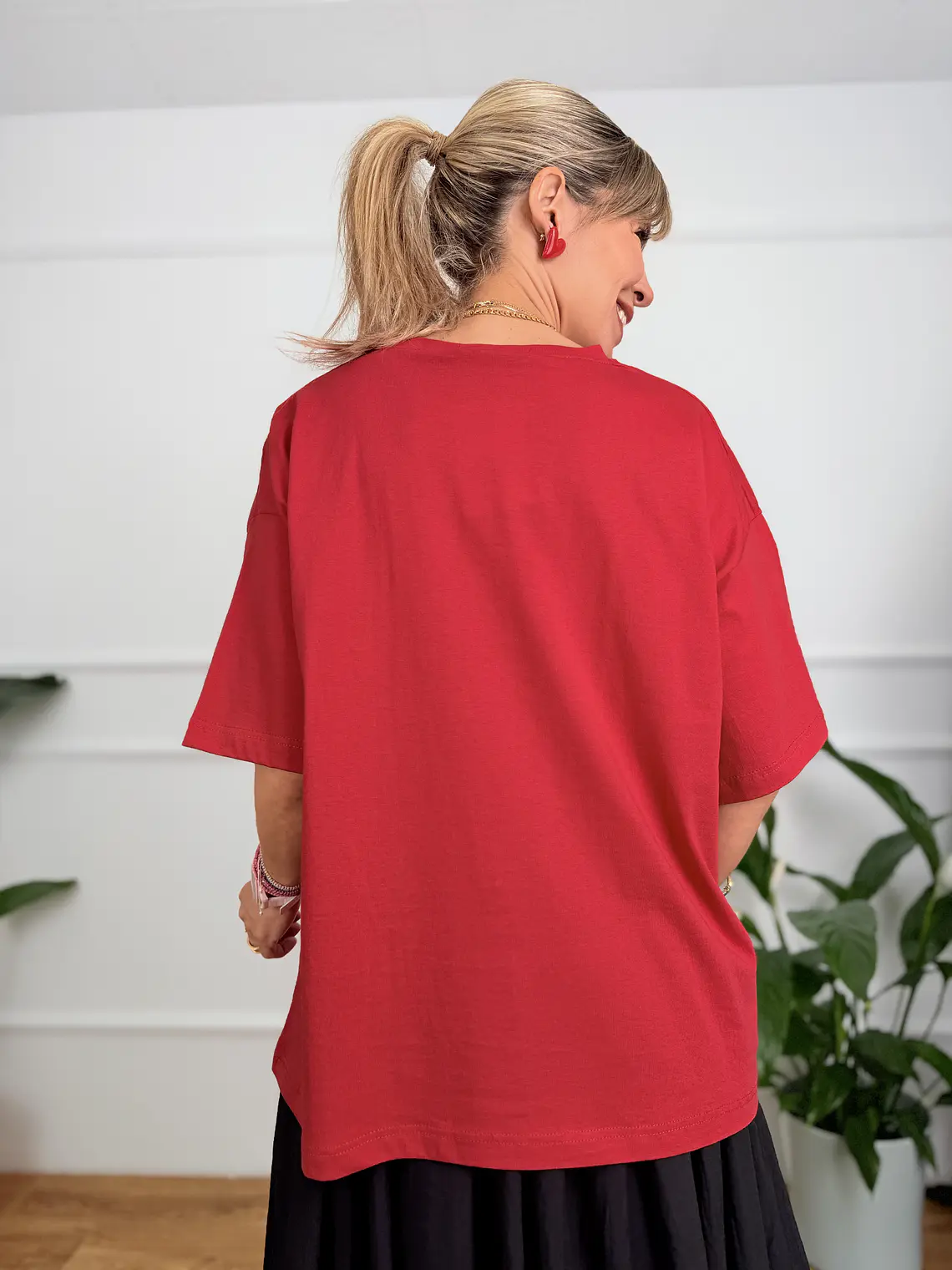 Olive oil T-shirt Red 3245  4