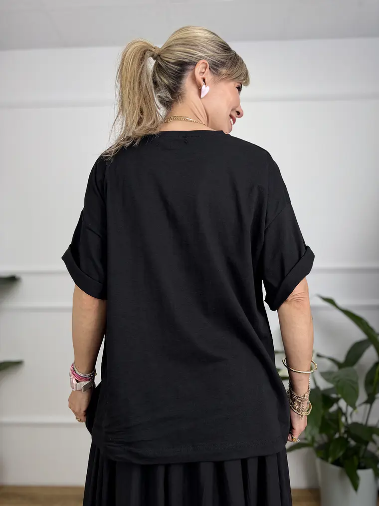 Olive oil T-shirt Black 3245 4