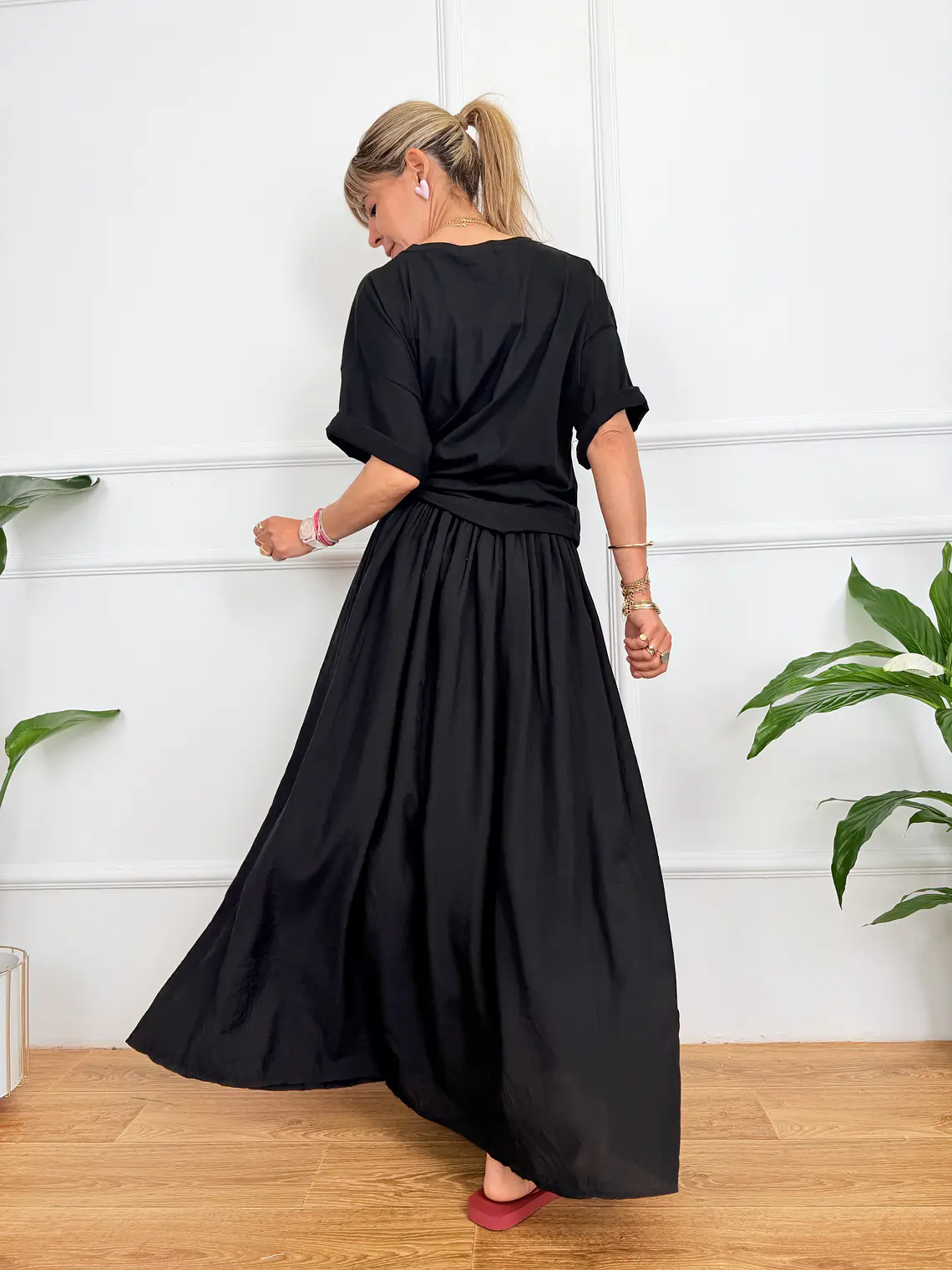 Olive oil T-shirt Black 3245 3