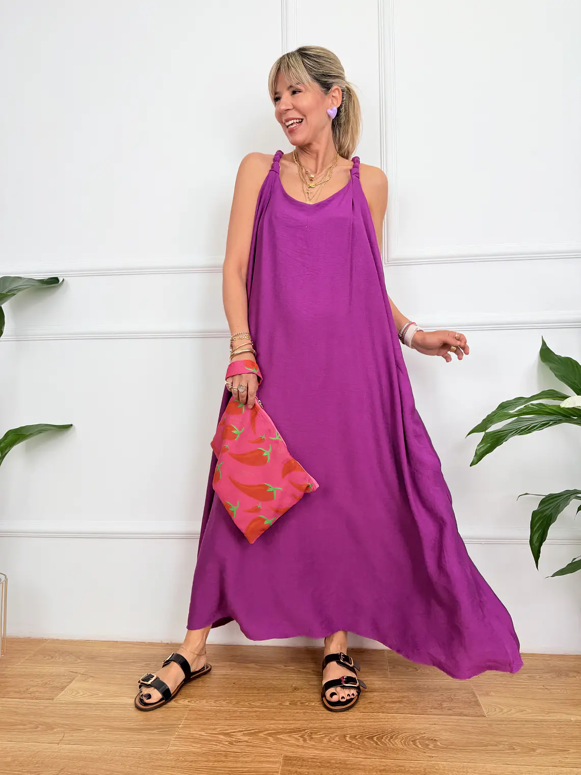 Limanaki Dress Purple 0001#  1