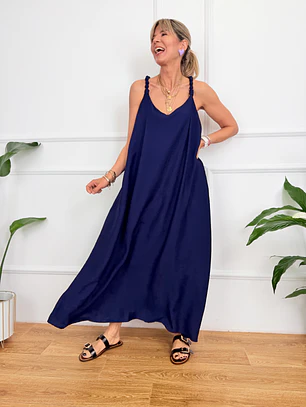 Limanaki Dress Dark Blue 0001#