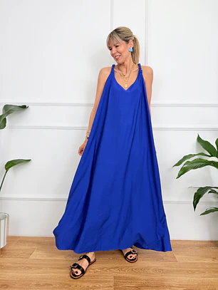 Limanaki Dress Royal Blue 0001#