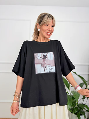 Dance T-shirt Black 8802 