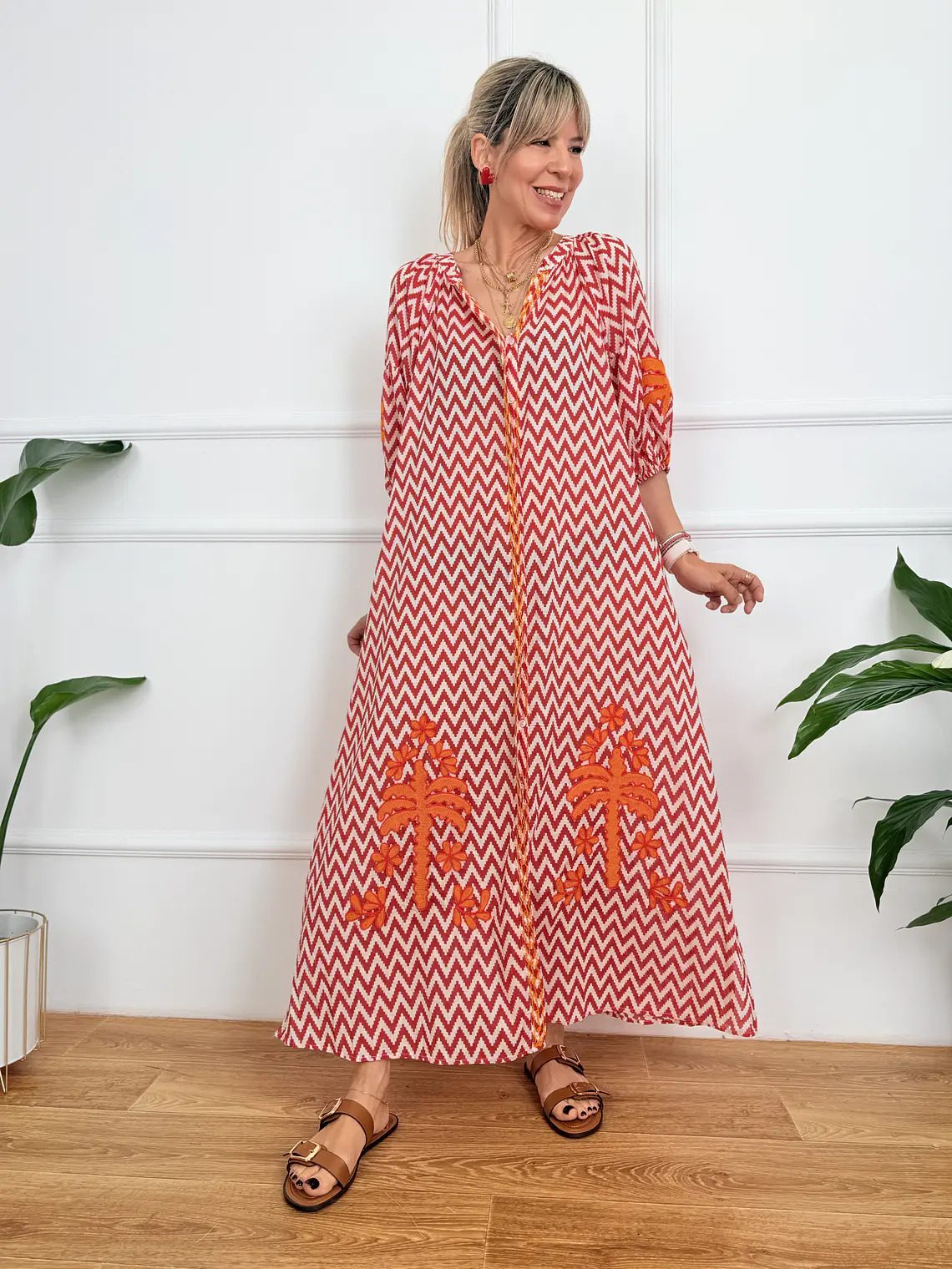 Τheros Dress Red F193   1