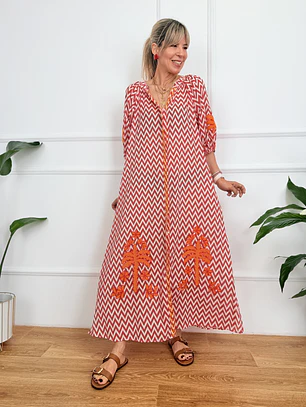 Τheros Dress Red F193  