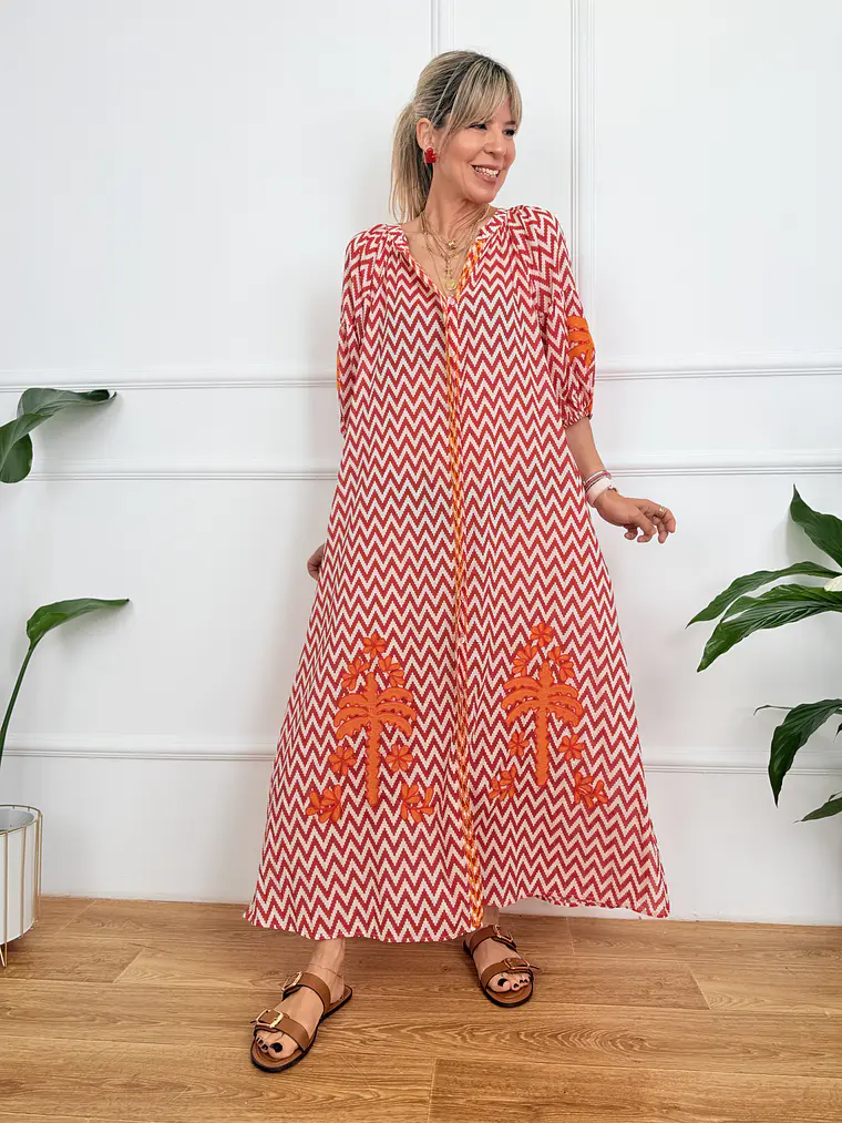 Τheros Dress Red F193   1