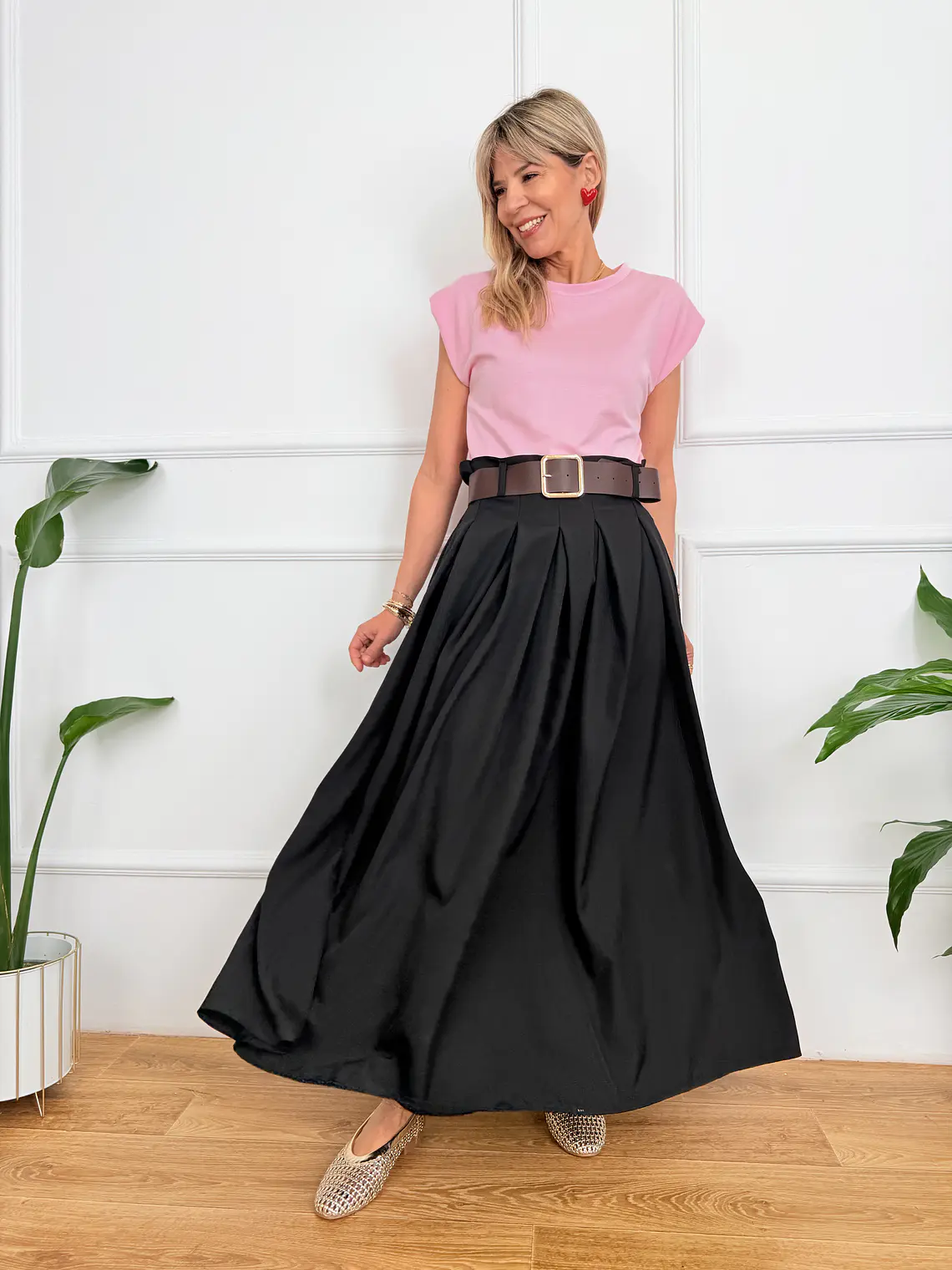 Loulou Studio Dress 118M5898 Black-Pink  1