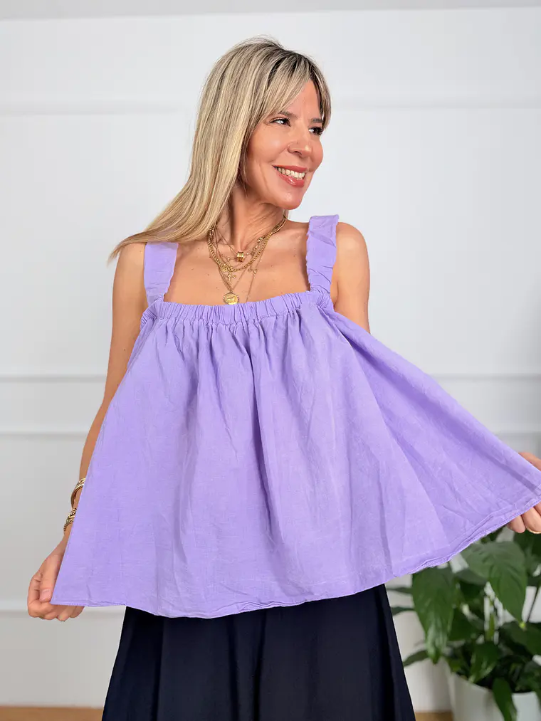 Daisy Blouse Lila 13612  1