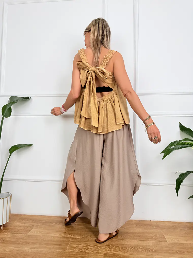 Daisy Blouse Camel 13612  4