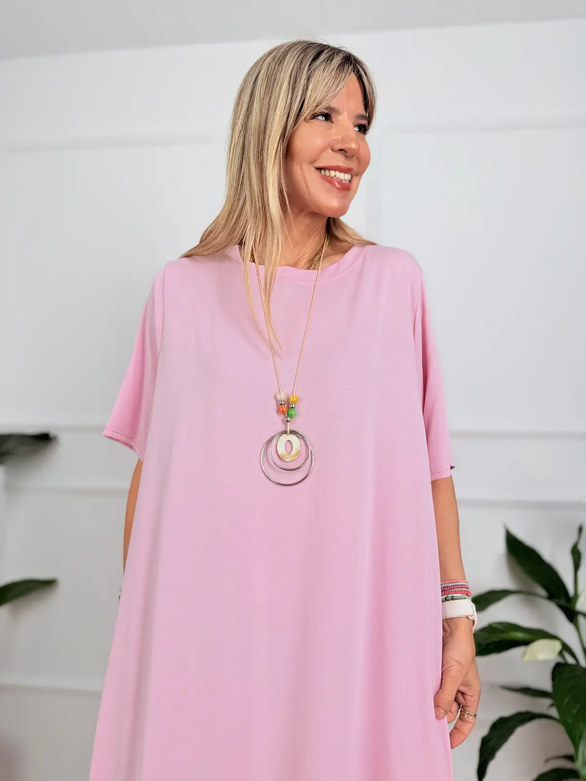Skye Dress Pink 5035  4