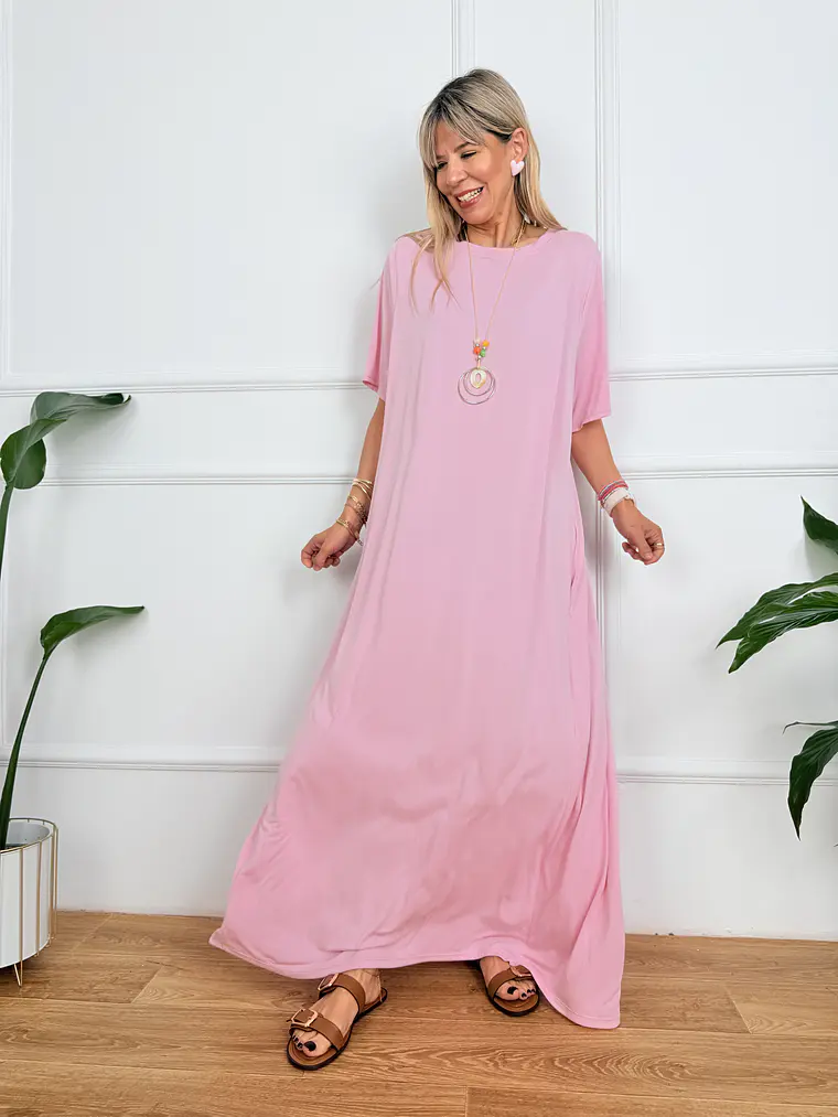 Skye Dress Pink 5035  1
