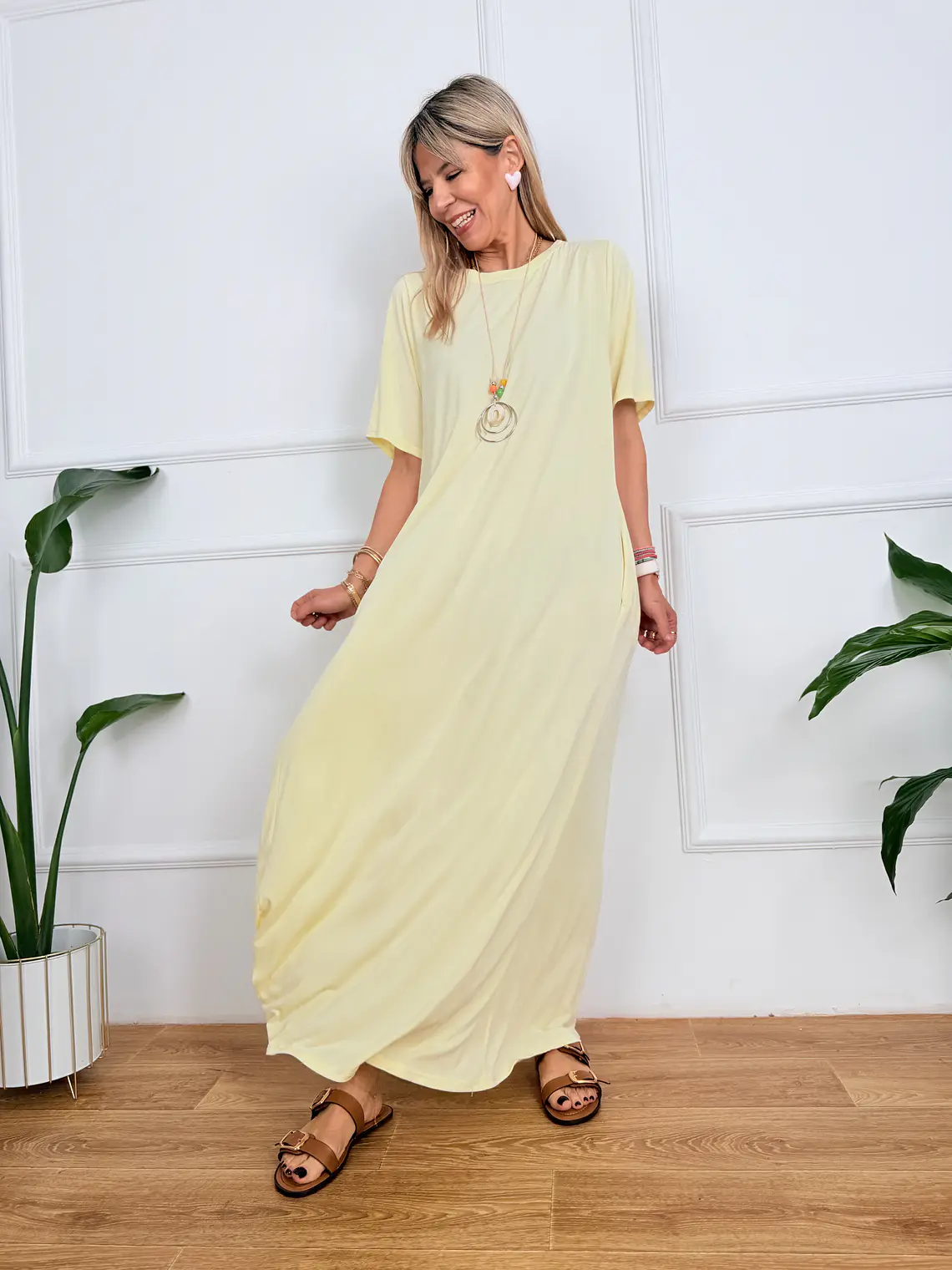 Skye Dress Yellow 5035     2
