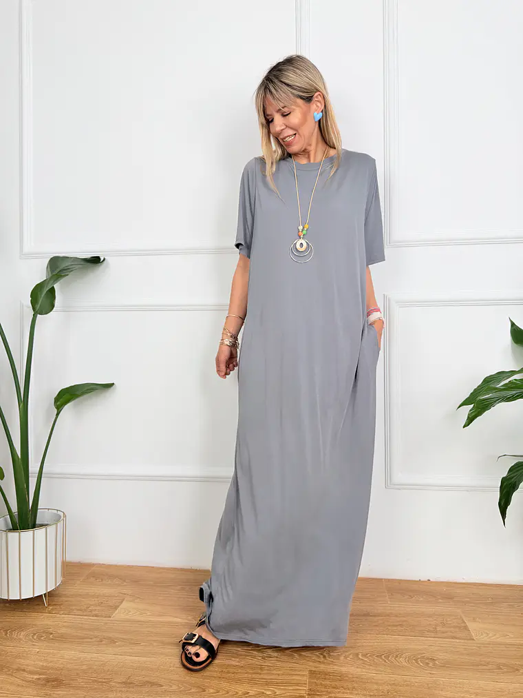 Skye Dress Grey 5035     2