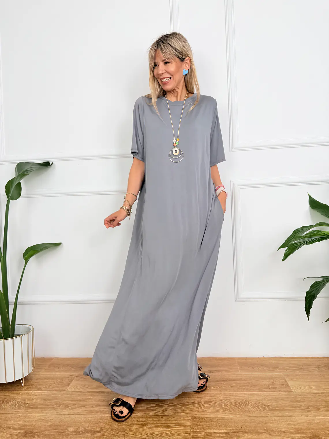 Skye Dress Grey 5035     1