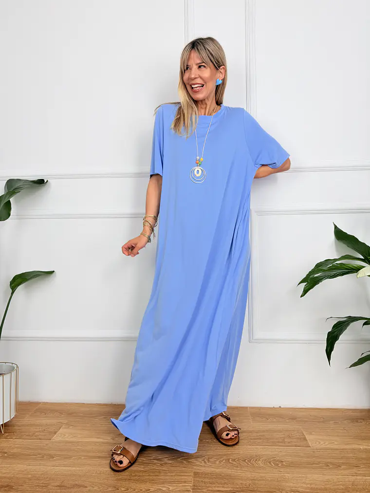 Skye Dress Blue 5035    1