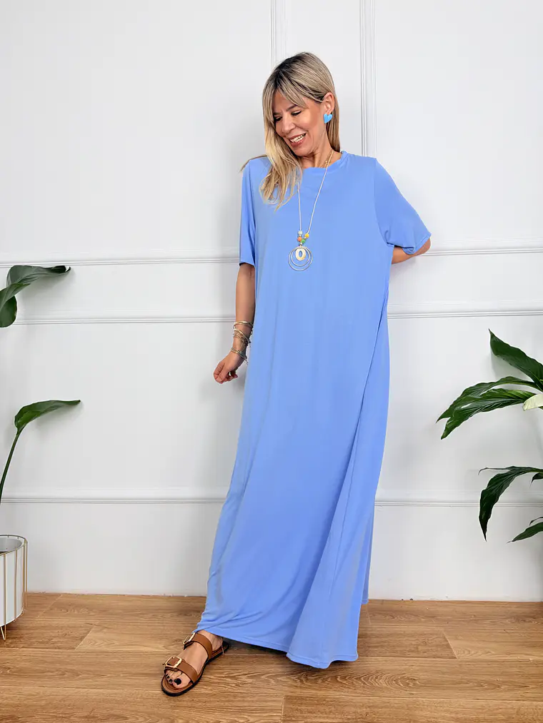 Skye Dress Blue 5035    2