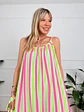 Nerida Maxi Dress Green/Pink 25255 (4.)  - thumbnail 4