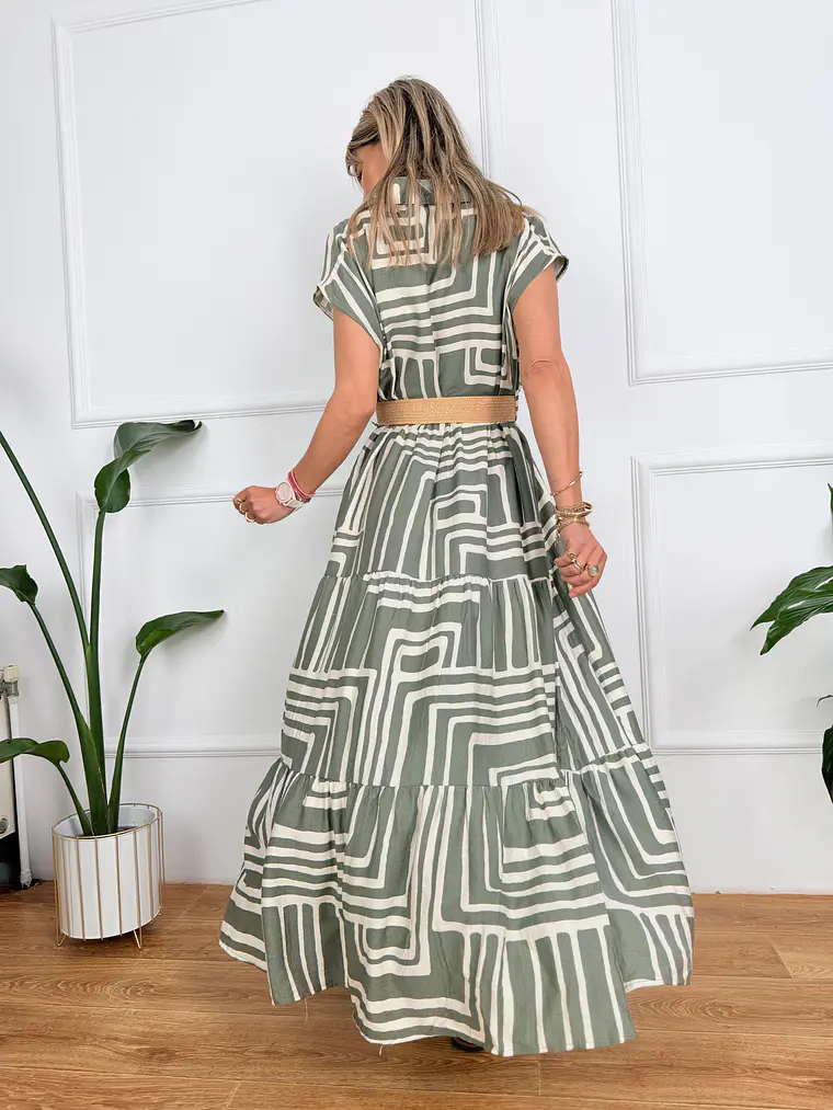 Néron Dress Chaki 3436  3