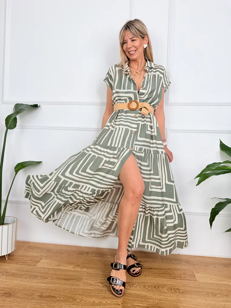 Néron Dress Chaki 3436  2
