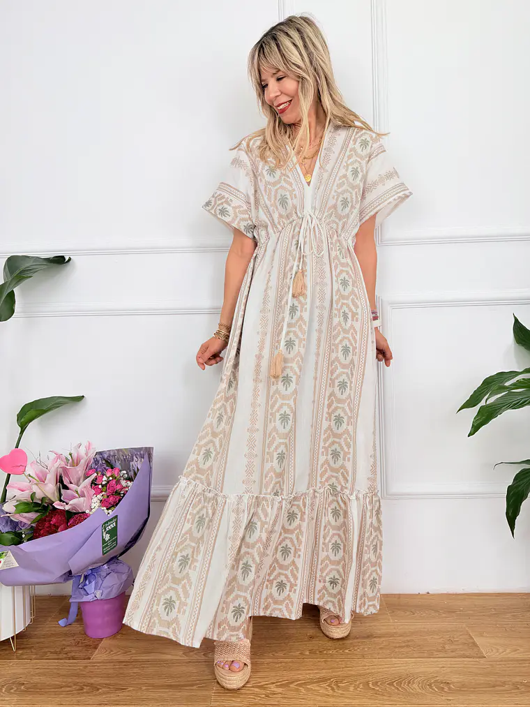 Giasemi Dress Sand F-154   2