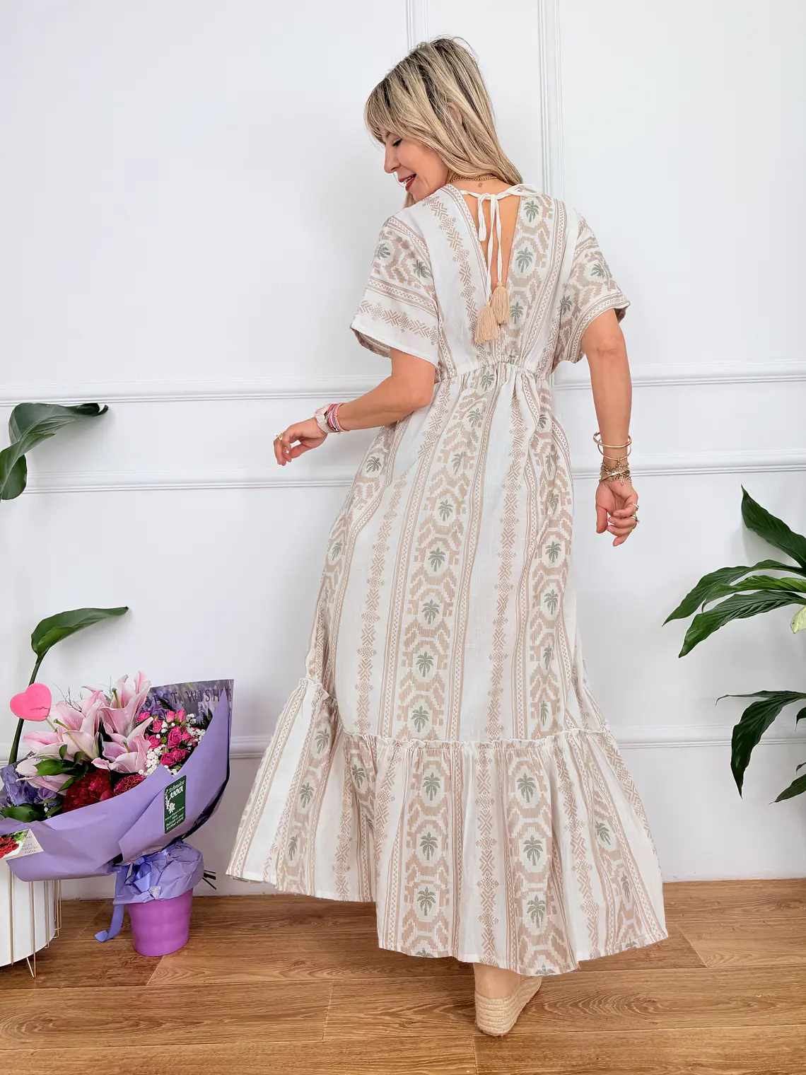 Giasemi Dress Sand F-154   3