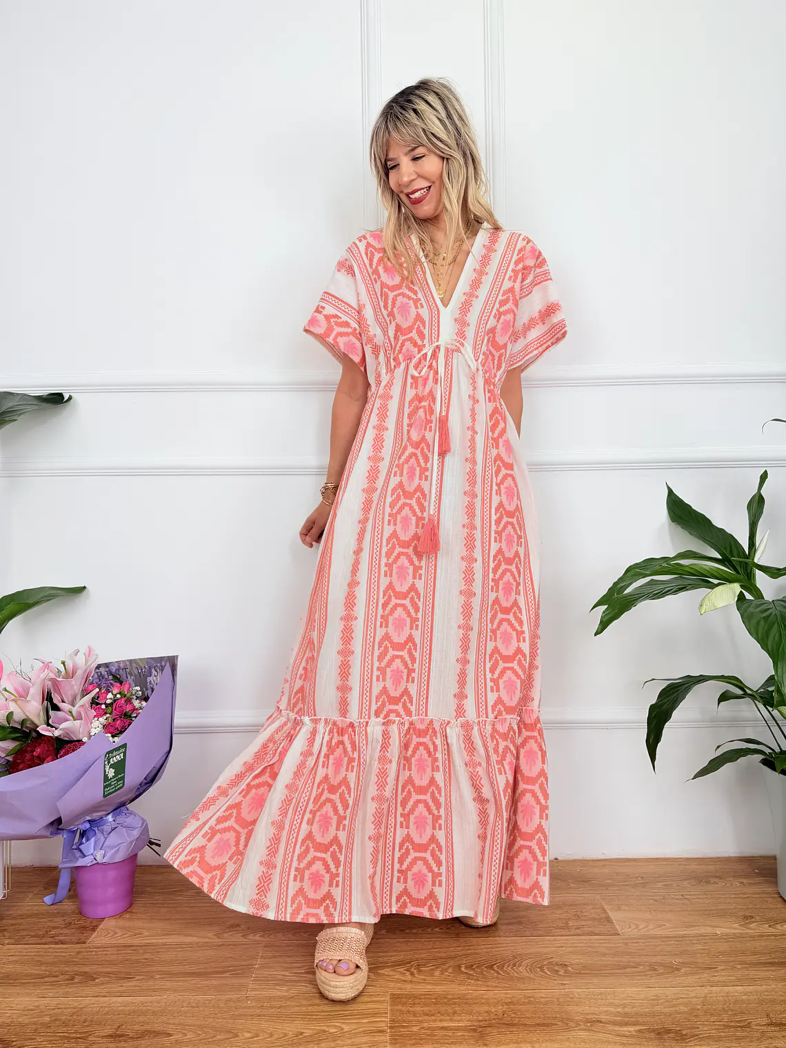 Giasemi Dress Pink F-154  1