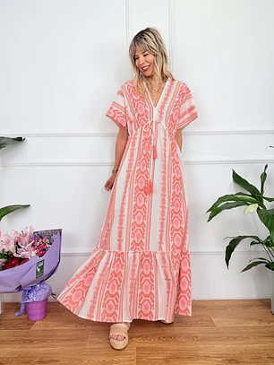 Giasemi Dress Pink F-154 