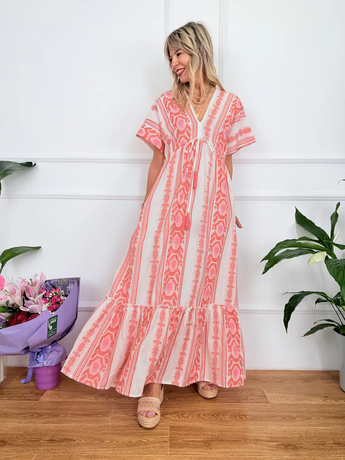 Giasemi Dress Pink F-154  2