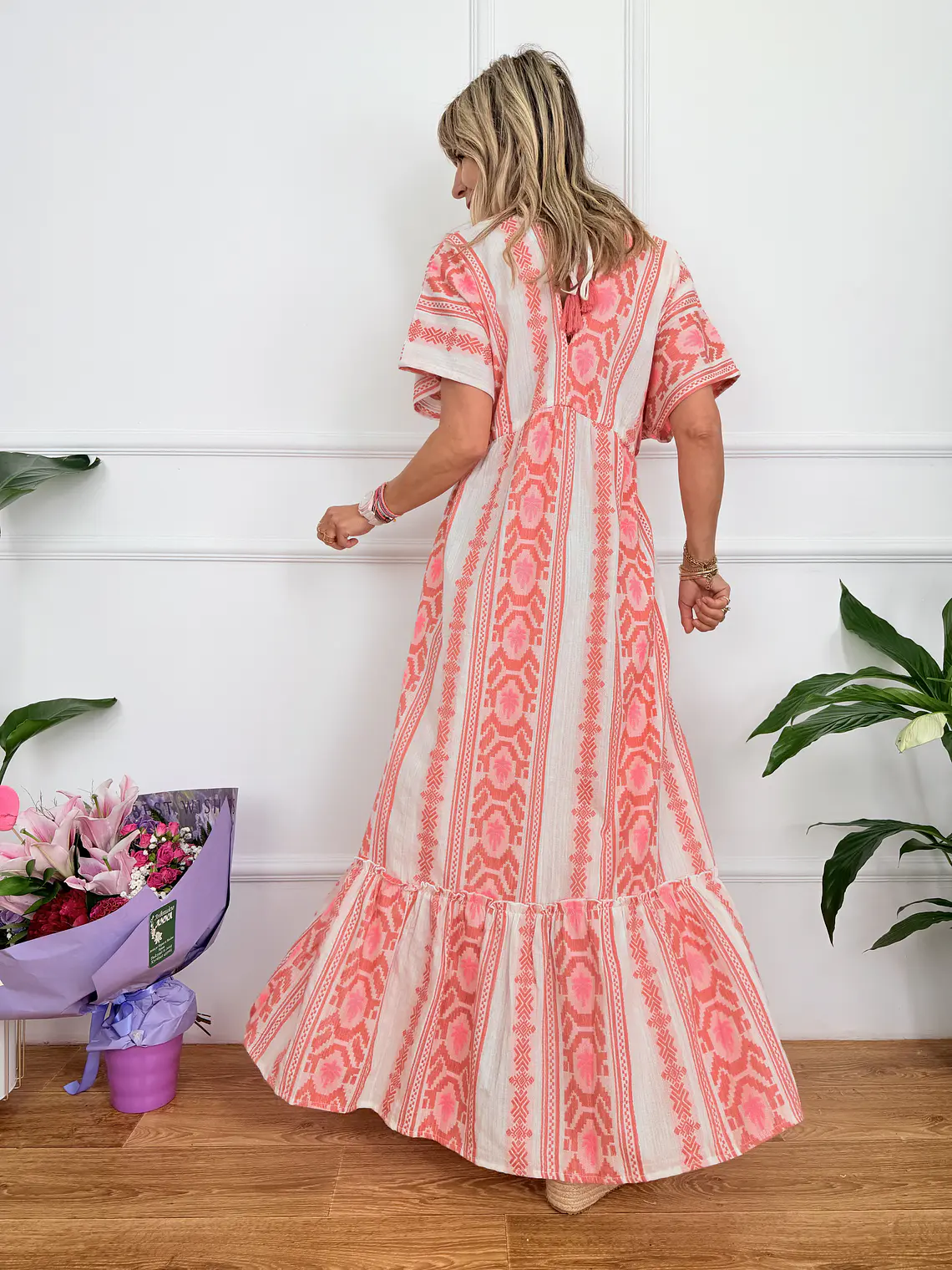 Giasemi Dress Pink F-154  3