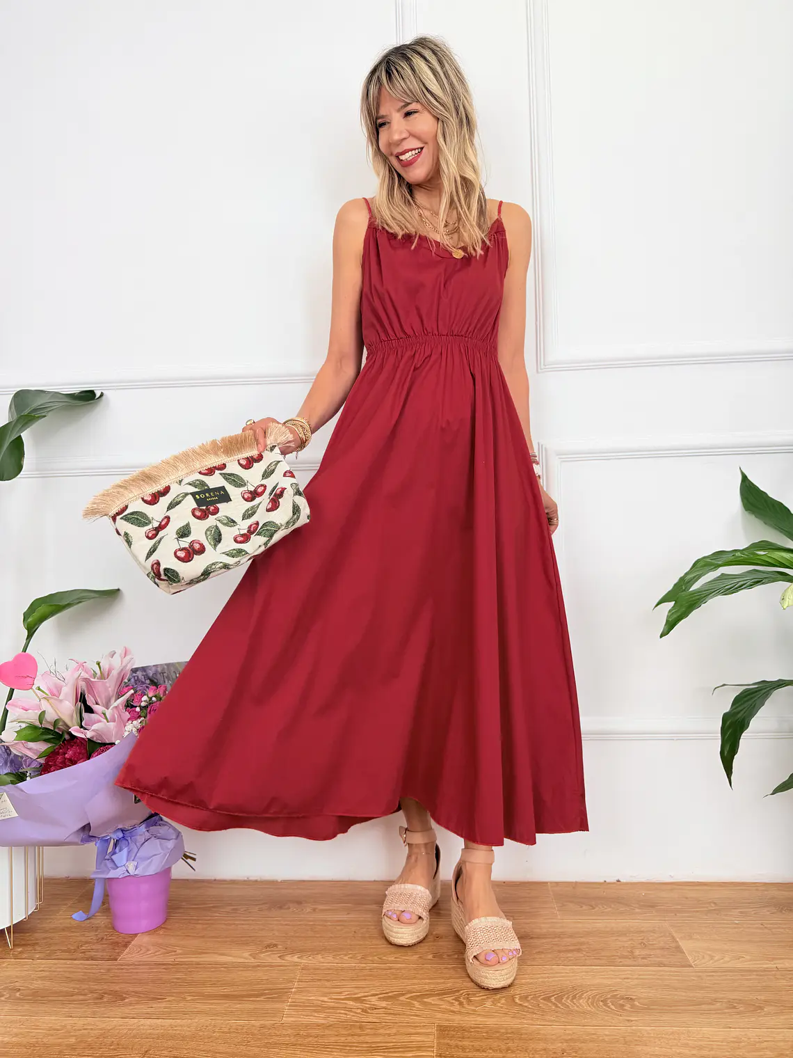 Anemelia Dress Wine 3084 2