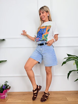 Drosia Jean Shorts Light Blue H5310