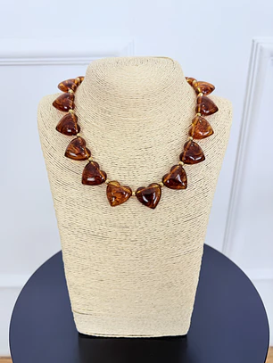 Azely Necklace Βrown