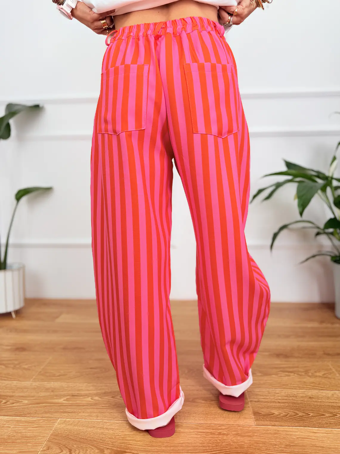 Paschalia Pants Orange/Pink SE100   4