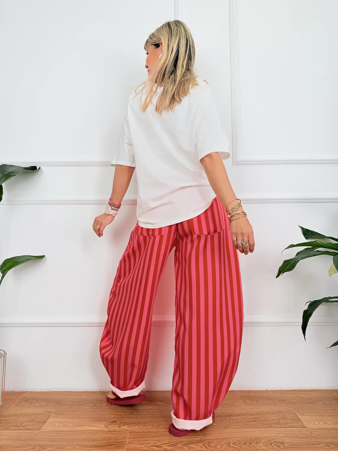 Paschalia Pants Orange/Pink SE100   2