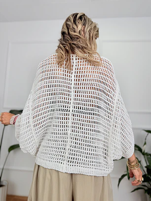 Dominiki Cardigan White 702  