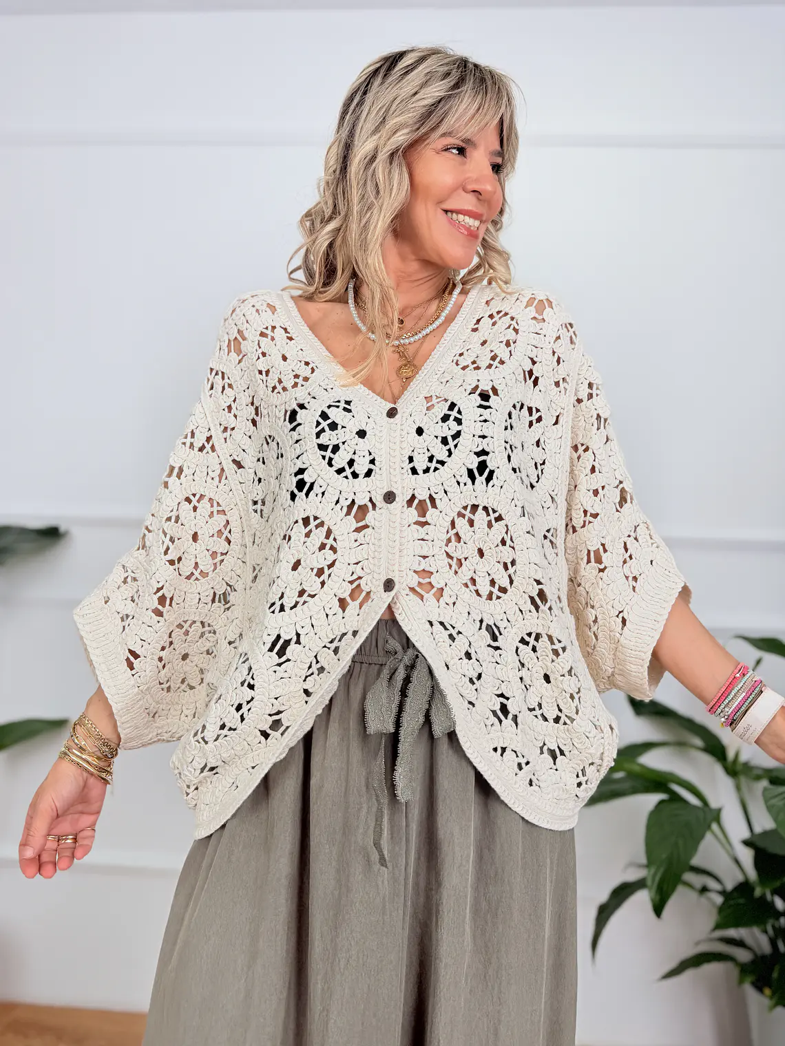 Dominiki Cardigan Ivory 702  1