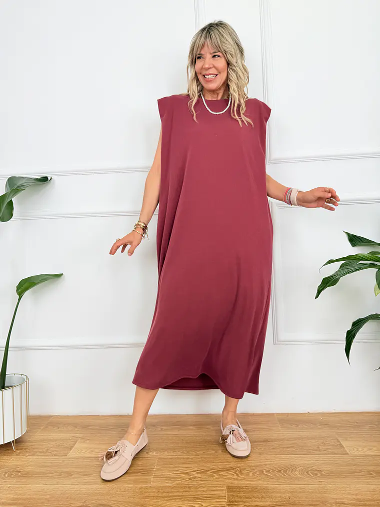 Via Dress Wine 2625-96  1